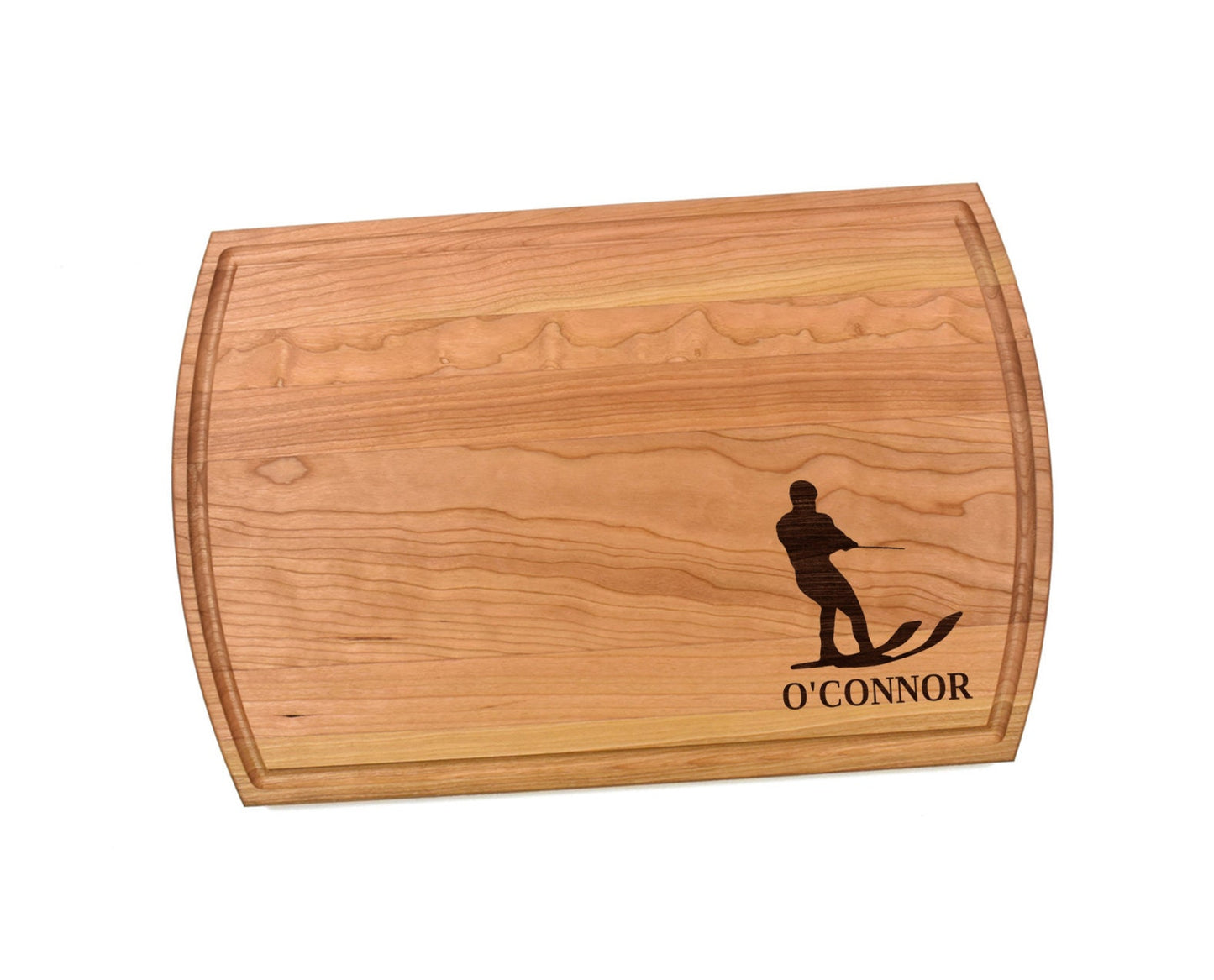 Water Ski Cutting Board | Skiing Charcuterie Board | Custom Serving Tray | Personalized Lakehouse Gift | Wedding Anniversary Gift