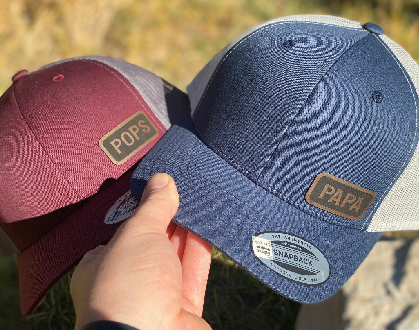 Popo  Trucker Hat – Snapback Cap for Grandpa, Engraved Hat Gift for Popo, Rustic Grandfather Hat, Outdoor Style