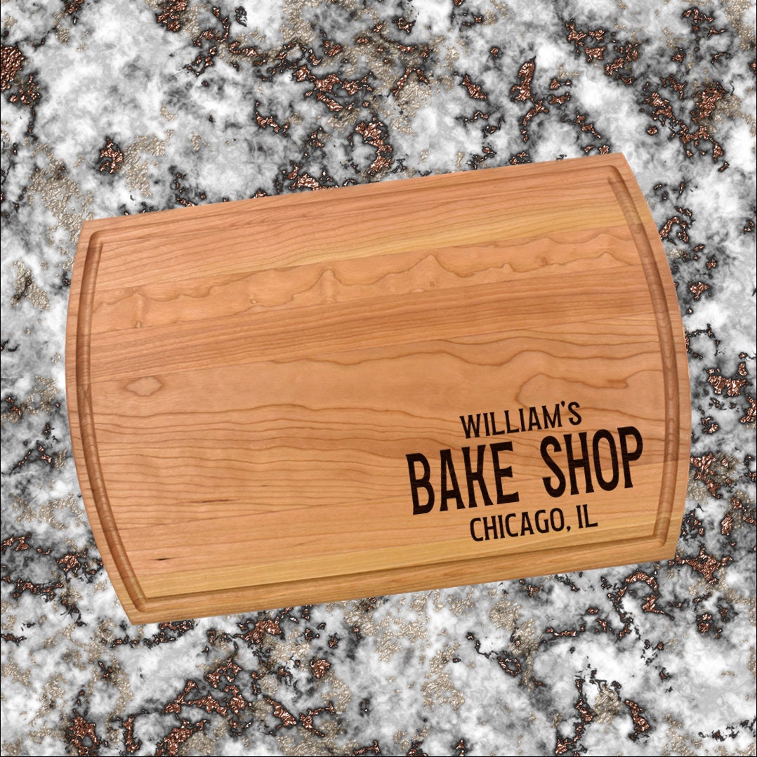 Personalized Bake Shop Cutting Board | Bake Shop Charcuterie Board | Custom Serving Tray | Personalized Baker Gift | Kitchen Gift