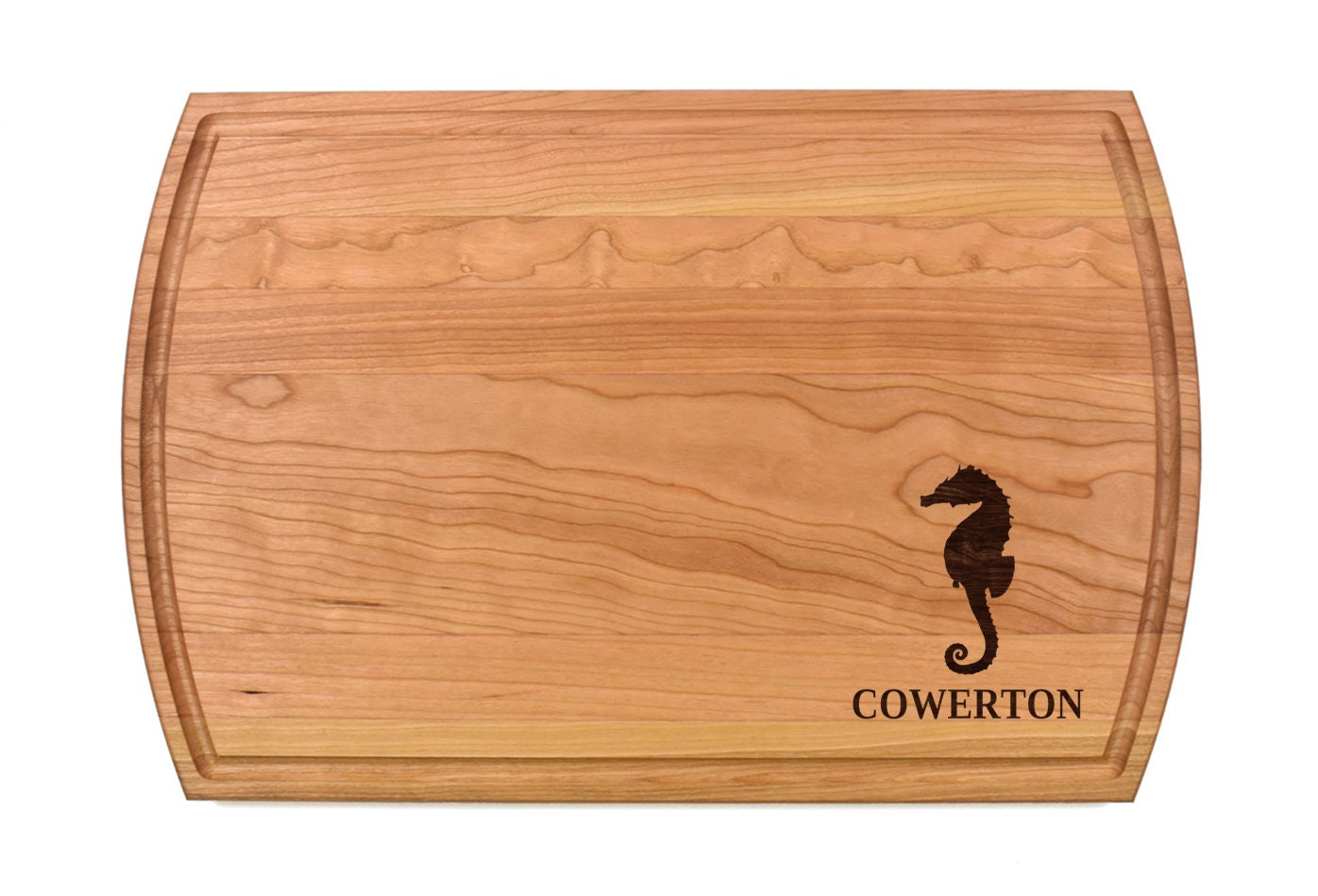 Seahorse Cutting Board | Seafood Charcuterie Board | Custom Serving Tray | Personalized Sea Horse Gift | Wedding Anniv Gift