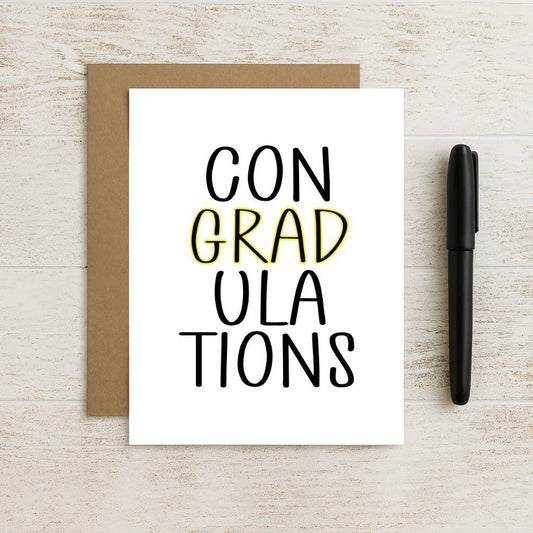 Congradulations – Funny Graduation Card with Intentional Mis