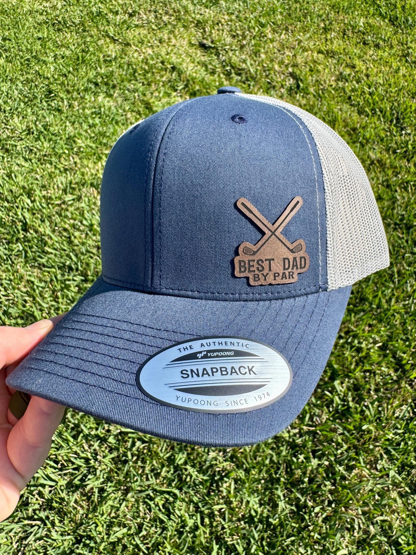 Best Dad By Par Golf Hat – Funny Trucker or Snapback Cap for Golf Dads – Father's Day or Birthday Gift for Golf Lovers