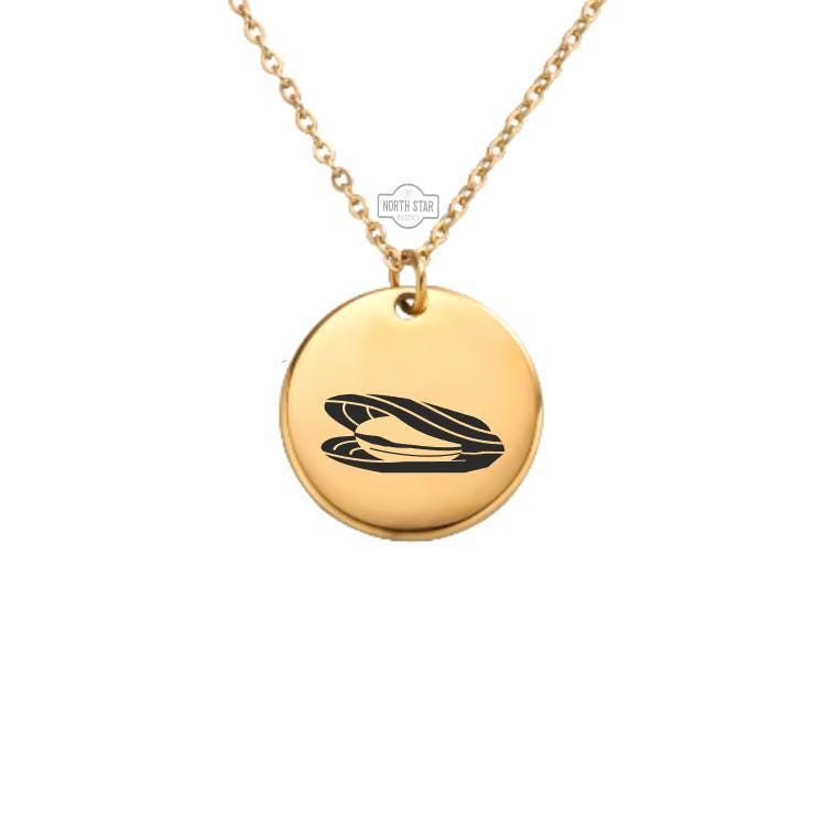Clam Necklace – Gold or Silver Shell Charm – Personalized Coastal Gift – Funny or Beachy Jewelry – Keychain Option Available