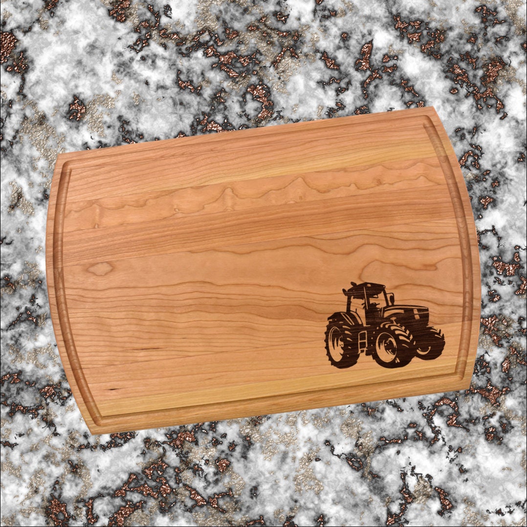 Tractor Farmer Cutting Board | Ranch Farm Charcuterie Board | Custom Serving Tray | Personalized Farming Gift | Party Tray Gift