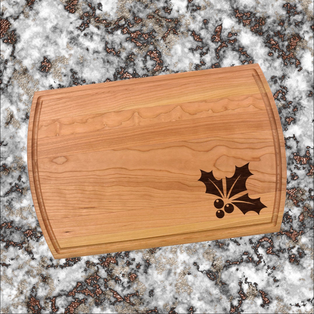 Mistletoe Cutting Board | Christmas Charcuterie Board | Custom Serving Tray | Personalized Holiday Gift | Wedding Anniversary Gift