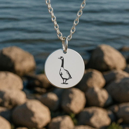 Goose Necklace – Gold or Silver Bird Charm – Personalized Gift for Goose Lovers – Funny or Sentimental Jewelry – Keychain Available