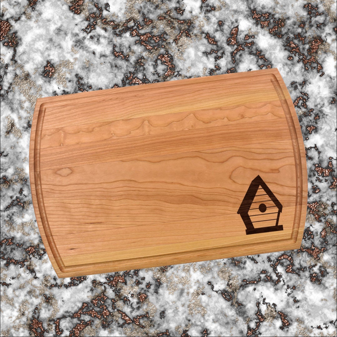 Birdhouse Cutting Board | Bird House Charcuterie Board | Custom Serving Tray | Personalized Gardener Gift | Wedding Anniversary Gift