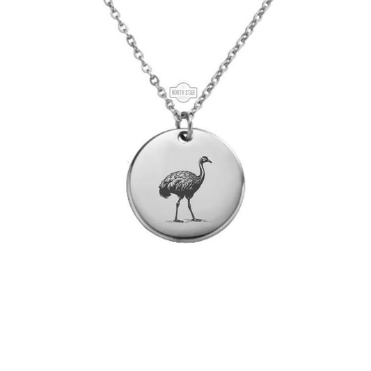 Ostrich Necklace or Keychain – Bird Lover Gift for Her or Him, Personalized Animal Jewelry in Gold or Silver - Birdwatchers Gift