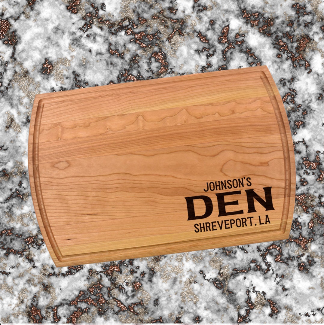 Personalized Den Cutting Board | Welcome To Our Family Room Condominium Charcuterie Board | Custom Serving Tray | Personalized New Home Gift