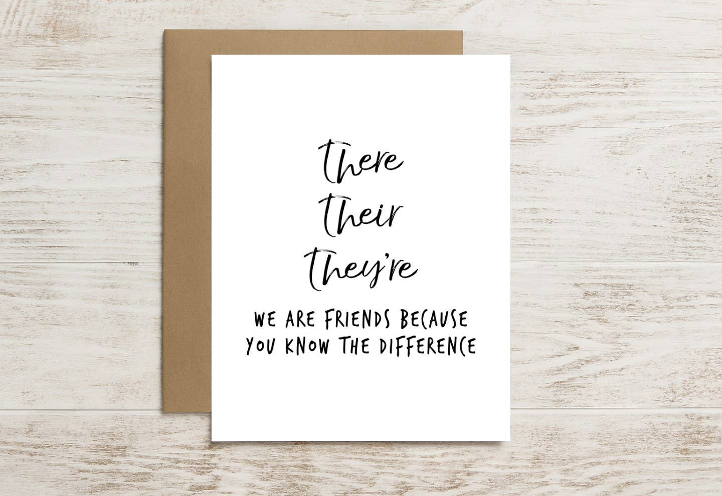 Funny Grammar Card – There, Their, They’re… You Know It