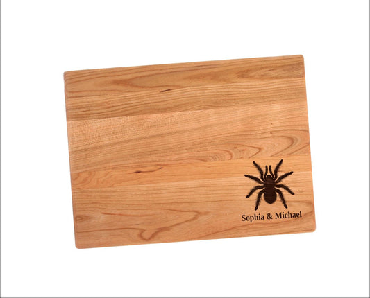 Tarantula Cutting Board | Spider Charcuterie Board | Custom Serving Tray | Personalized Biology Science Gift