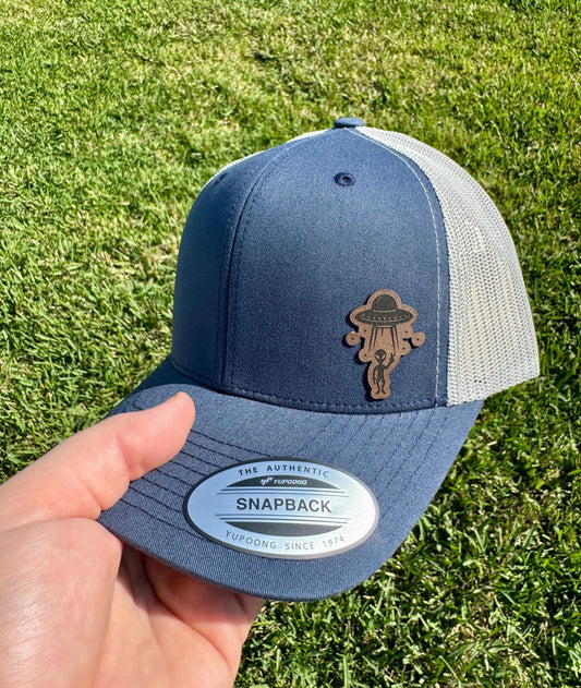 Alien Hat – Fun UFO & Space-Themed Snapback or Trucker Cap – Out of This World Hat for Sci-Fi Fans, Alien Believers, or Festival Wear