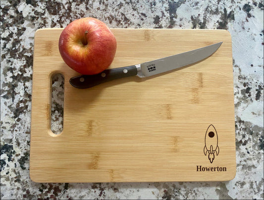 Rocket Cutting Board |  Space Exploration Charcuterie Board | Custom Serving Tray | Personalized Housewarming Gift | Wedding Anniversary