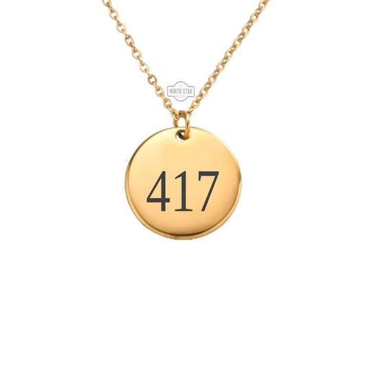 Area Code Necklace - You Choose Gold or Silver Minimalist Dainty Engraved Custom Pendant Charm Jewelry - Personalized Gift for Her