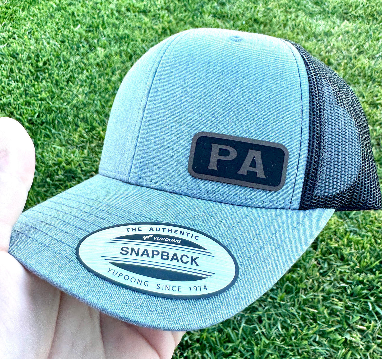 Pa  Trucker Hat – Snapback Cap Gift for Dad or Grandpa, World's Best Pa Hat, Engraved Rustic Father’s Day Gift