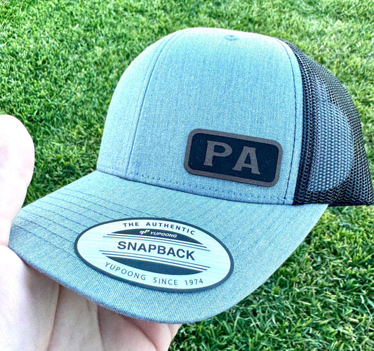 Pa  Trucker Hat – Snapback Cap Gift for Dad or Grandpa, World's Best Pa Hat, Engraved Rustic Father’s Day Gift