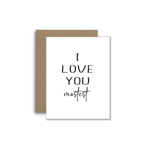 Cute Love Card – I Love You Mostest ❤️✨