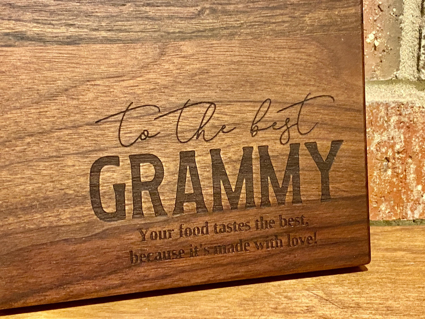 To The Best Grammy Cutting Board | Mother's Day Charcuterie Board | Custom Grandma Serving Tray | Personalized Gift for Grandma