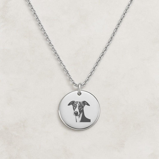 Whippet Dog Necklace – Gold or Silver Pet Charm – Personalized Gift for Dog Lovers – Minimalist Jewelry – Keychain Option Available