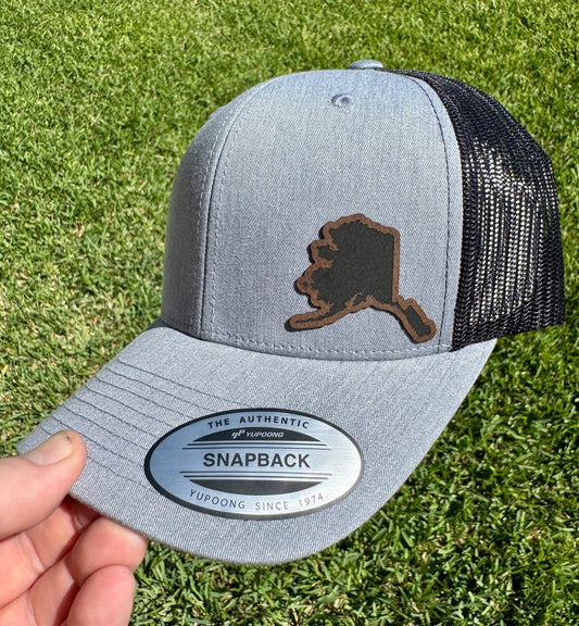 Alaska Hat – Adventure-Inspired Snapback or Trucker Cap – State Pride Hat for Outdoor Enthusiasts, Travelers, or Alaskans