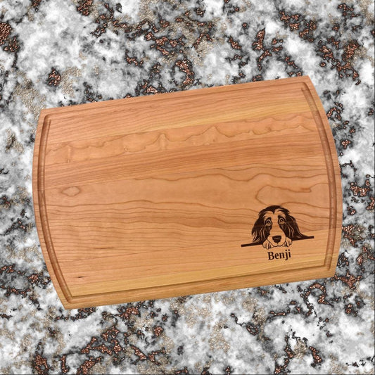 Afghan Hound Dog Cutting Board | Dog Breed Charcuterie Board | Custom Serving Tray | Personalized Pet Owner Gift | Choose Your Breed