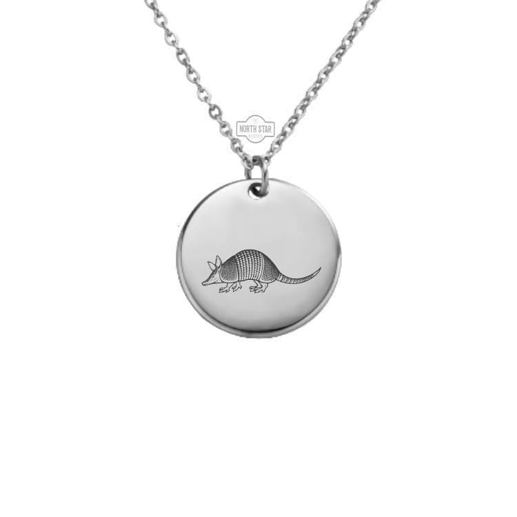Armadillo Necklace – Gold or Silver Animal Charm – Personalized Gift for Nature Lovers – Dainty Jewelry – Keychain Option Available