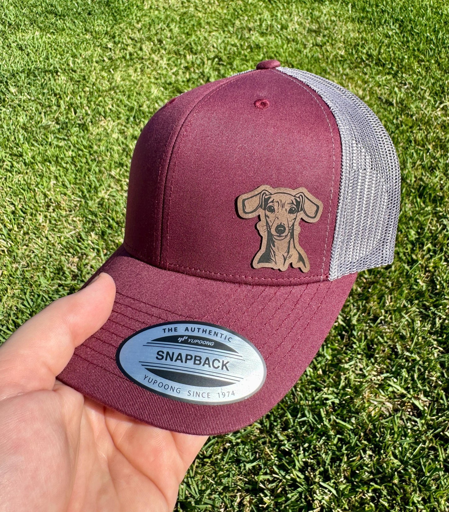 Italian Greyhound Hat Snapback Trucker – Engraved Patch Cap for Iggy Owners, Dog Lovers, Sighthound Fans, Unique Pet Gift
