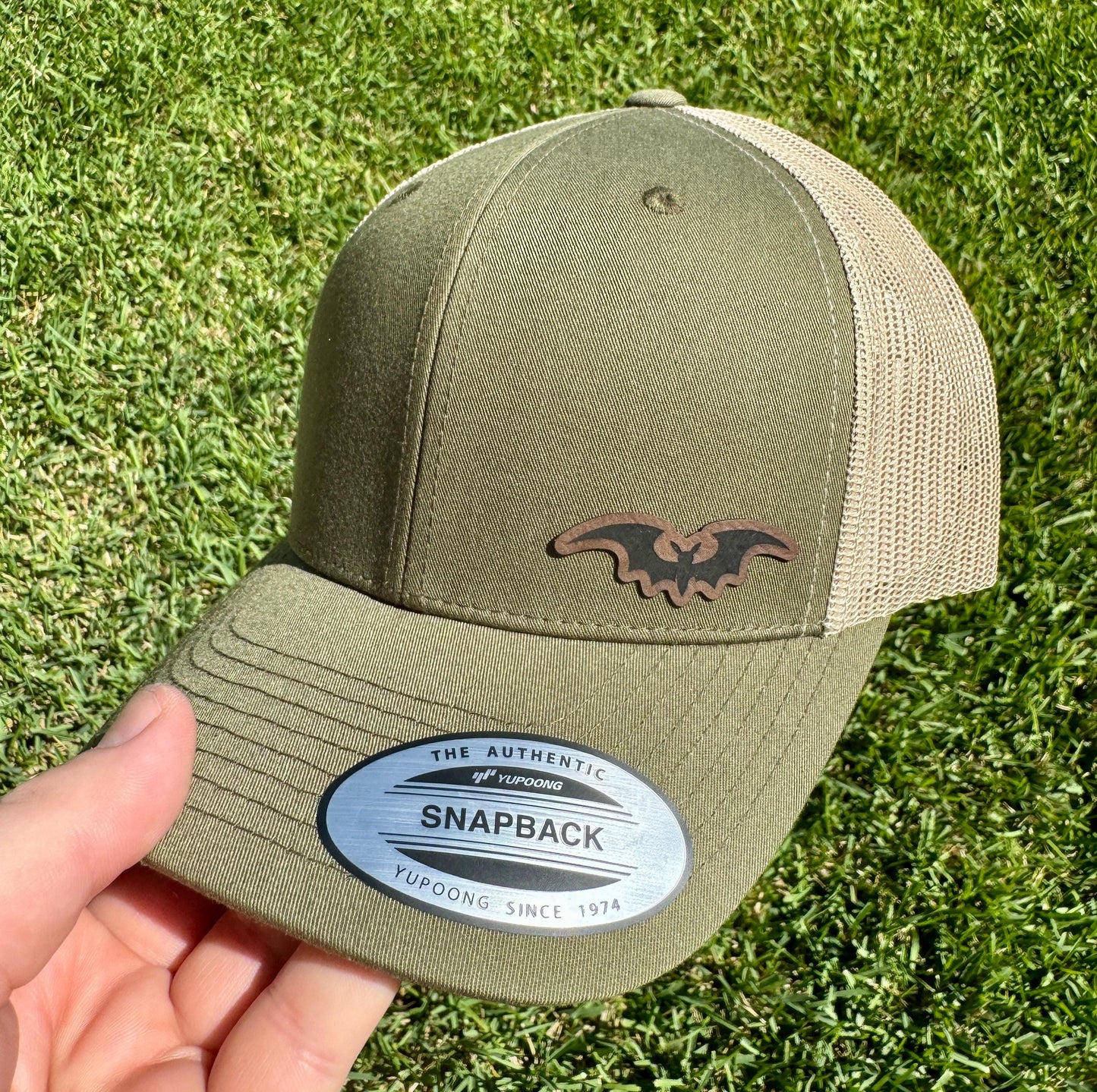 Bat Hat – Snapback or Trucker Cap with Bat Design – Halloween Hat for Spooky Season, Bat Lovers, or Gothic Style Fans
