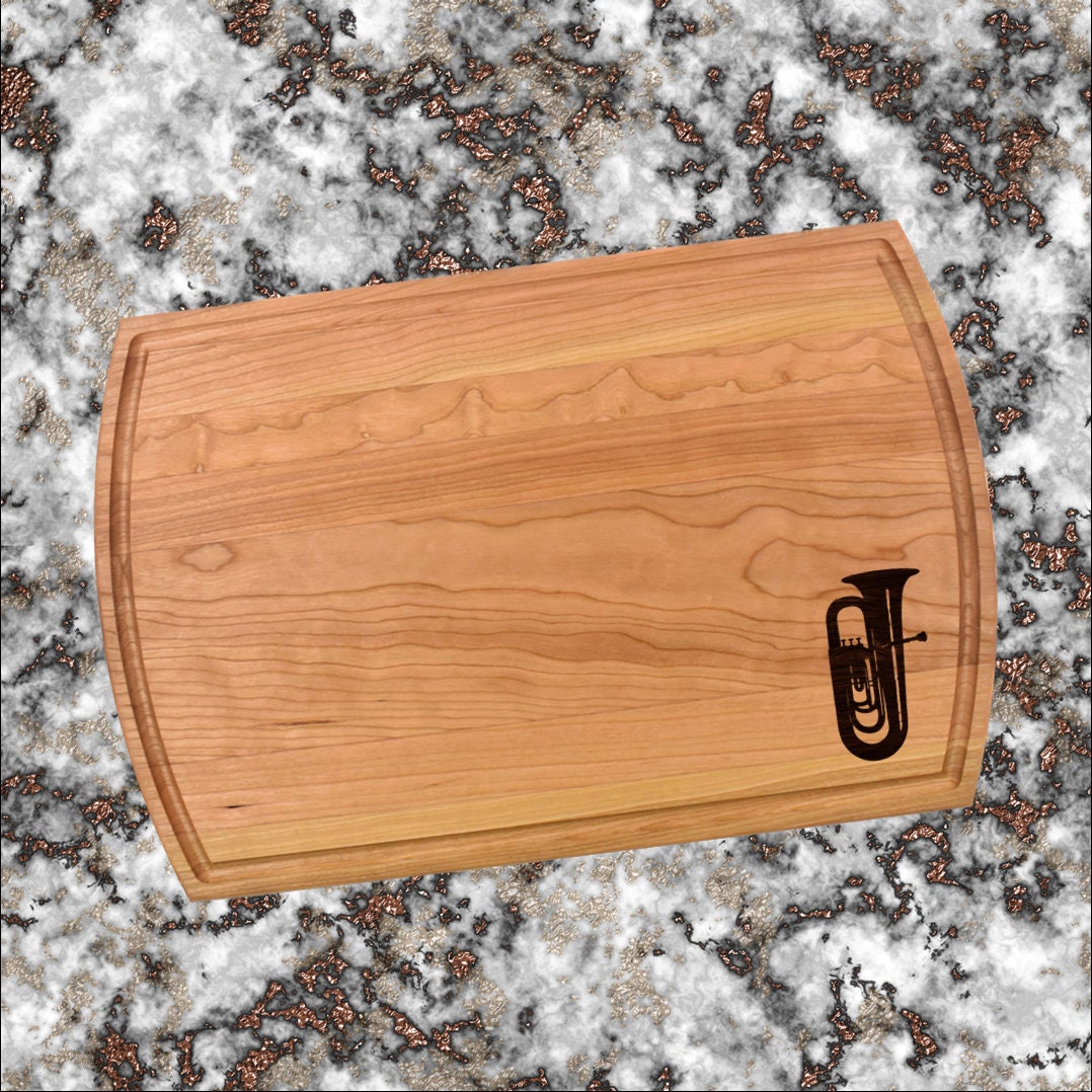 Tuba Cutting Board |  Instrument Player Charcuterie Board | Custom Serving Tray | Personalized Musician Gift | Music Gift