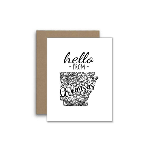 Hello from Arkansas – Southern State Greeting Card