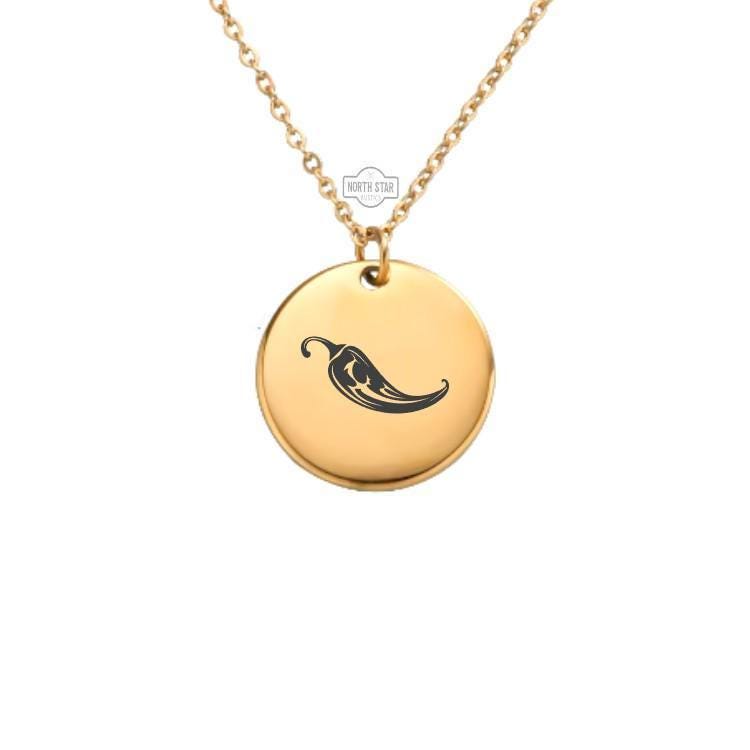 Chili Pepper Necklace – Gold or Silver Spicy Charm – Personalized Gift for Gardeners or Food Lovers – Fun Jewelry – Keychain Available