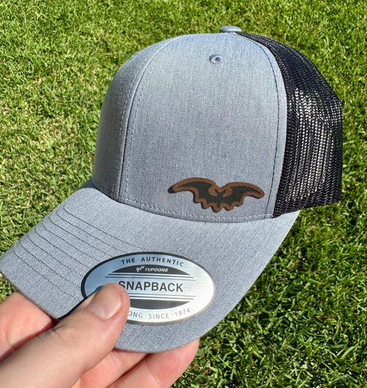 Bat Hat – Snapback or Trucker Cap with Bat Design – Halloween Hat for Spooky Season, Bat Lovers, or Gothic Style Fans