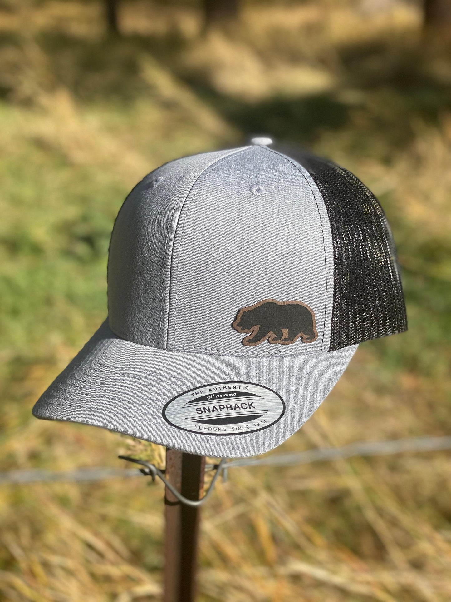 Bear Hat – Trucker or Snapback Cap with Bear Design – Outdoor Adventure Hat for Nature Lovers, Hikers, and Wildlife Fans