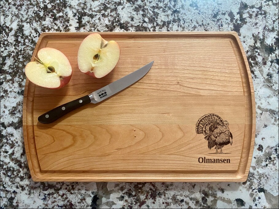 Turkey Hunter Cutting Board | Thanksgiving Turkey Charcuterie Board | Custom Serving Tray | Personalized Holiday Gift