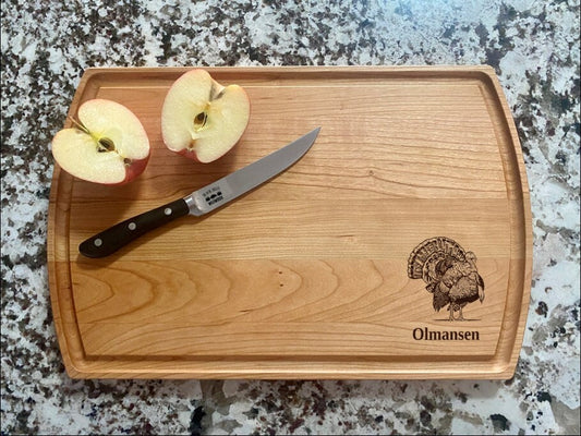 Turkey Hunter Cutting Board | Thanksgiving Turkey Charcuterie Board | Custom Serving Tray | Personalized Holiday Gift
