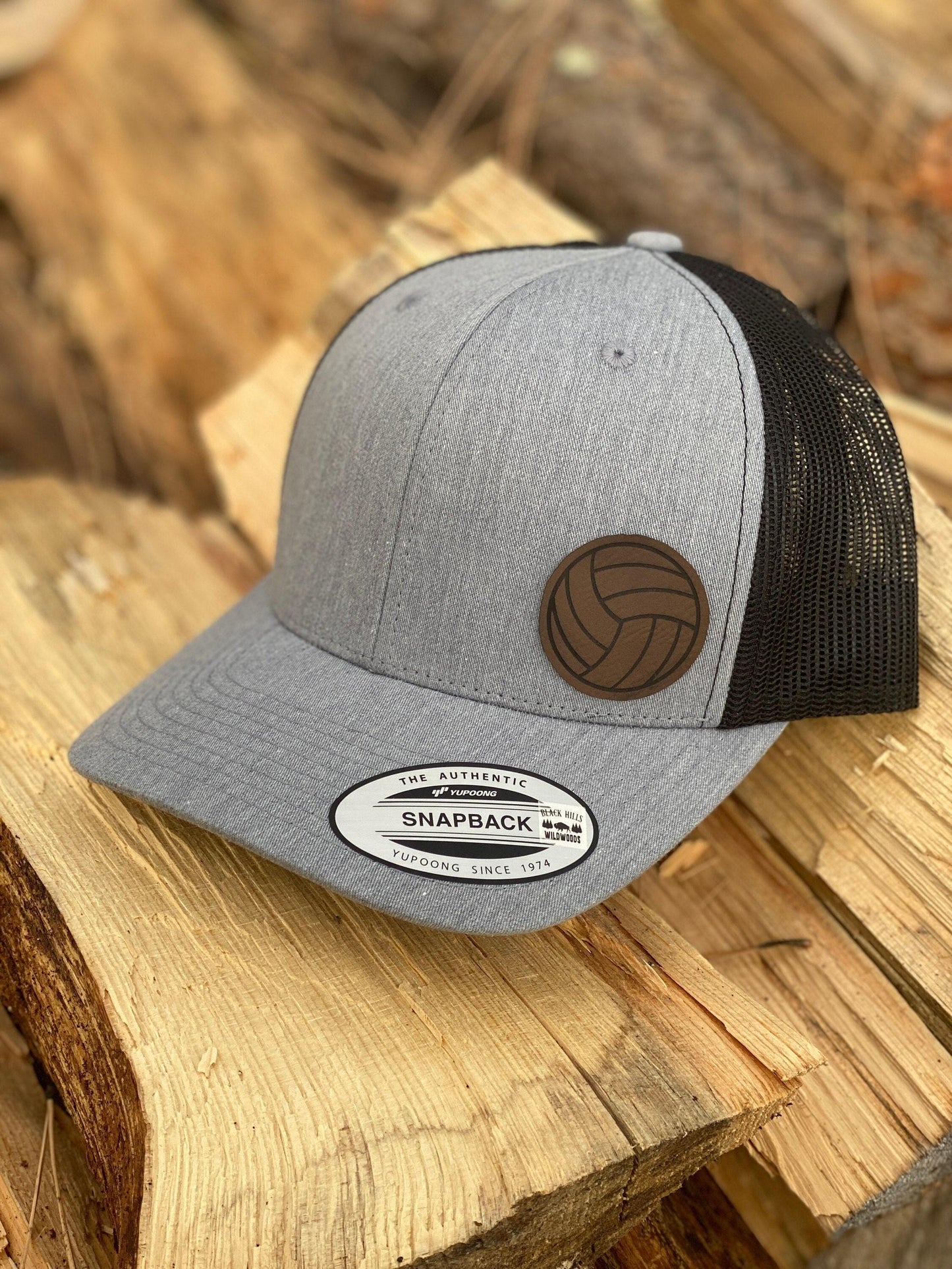 Volleyball  Hat – Snapback Trucker Cap – Engraved Sports Patch – Athlete Gift – Beach & Court Volleyball Hat – Adjustable Hat
