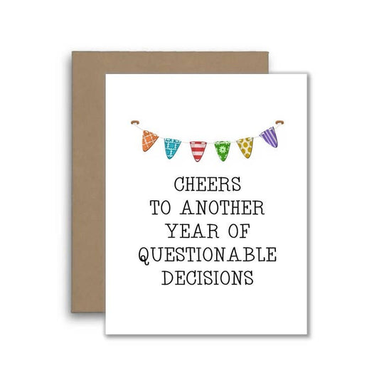 Cheers To Another Year Funny Birthday Card