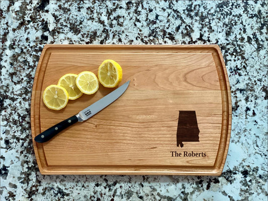 Alabama Cutting Board | Choose ANY State Charcuterie Board | Custom Serving Tray | Personalized Gift | Wedding Anniversary Gift
