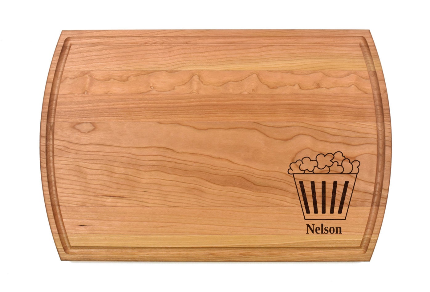 Popcorn Cutting Board | Movie Snacks Charcuterie Board | Custom Serving Tray | Personalized Snack Gift | Kitchen Party Tray