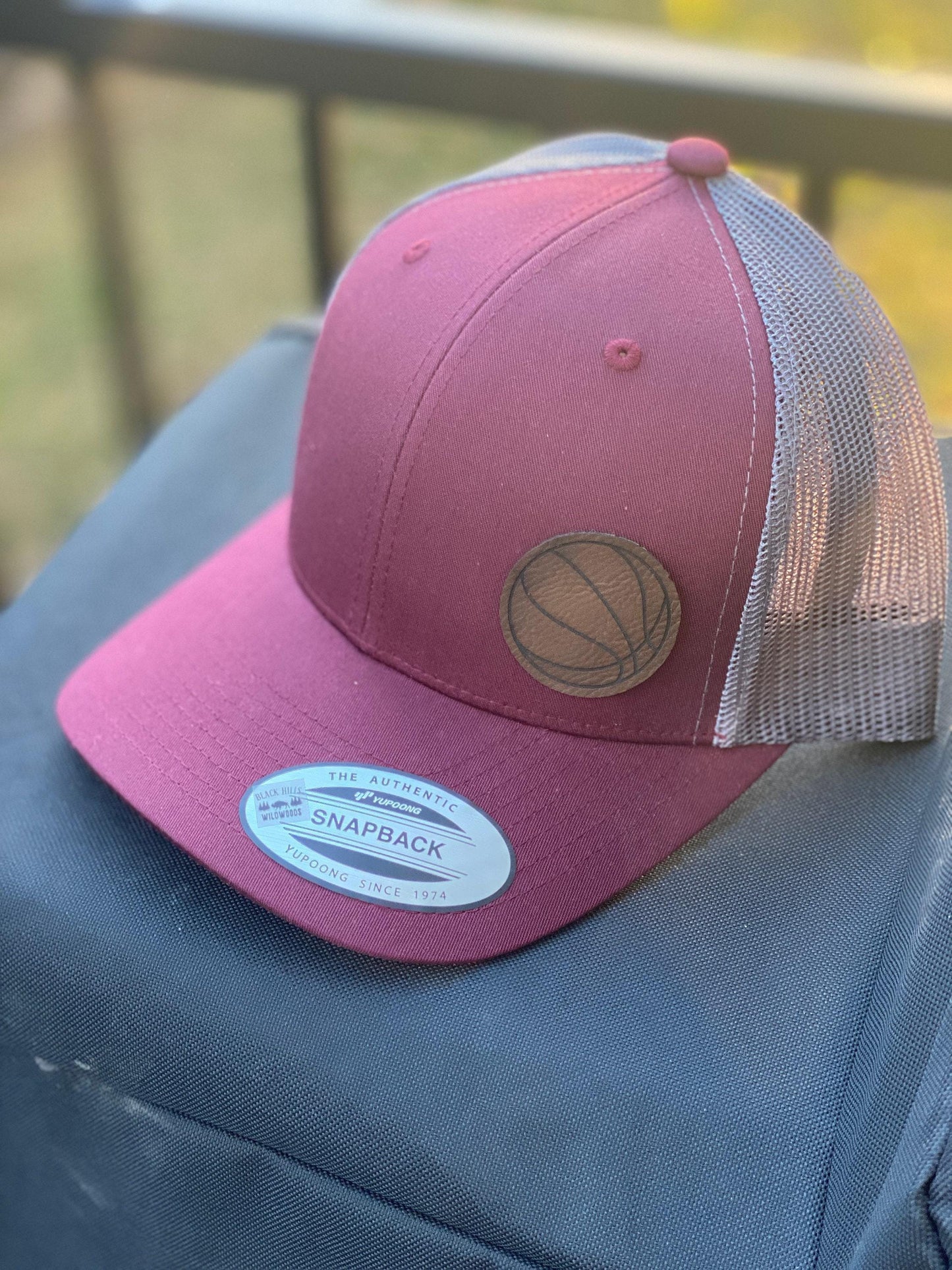 Basketball Hat – Athletic Snapback or Trucker Cap with Basketball Design – Sports Hat for Players, Coaches, or Hoops Fans