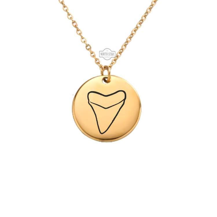 Shark Tooth Necklace – Gold or Silver Ocean Pendant – Personalized Beach Lover Gift – Minimalist or Bold Jewelry – Keychain Available