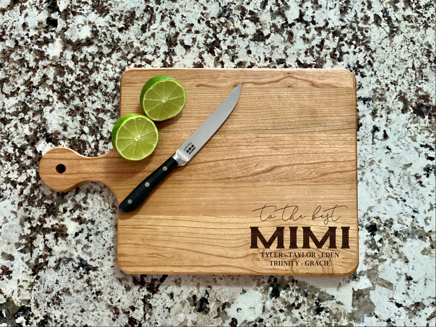 To The Best Mimi Cutting Board – Personalized Gift for Grandma, Custom Charcuterie Board, Birthday or Mother’s Day