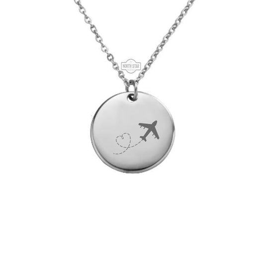 Airplane Necklace – Gold or Silver Travel Pendant – Personalized Pilot or Flight Attendant Gift – Dainty Jewelry – Keychain Available