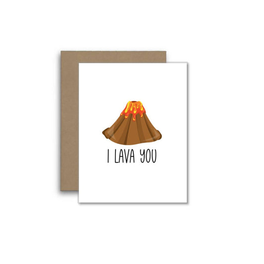 I Lava You – Cute Pun Greeting Card for Any Occasion