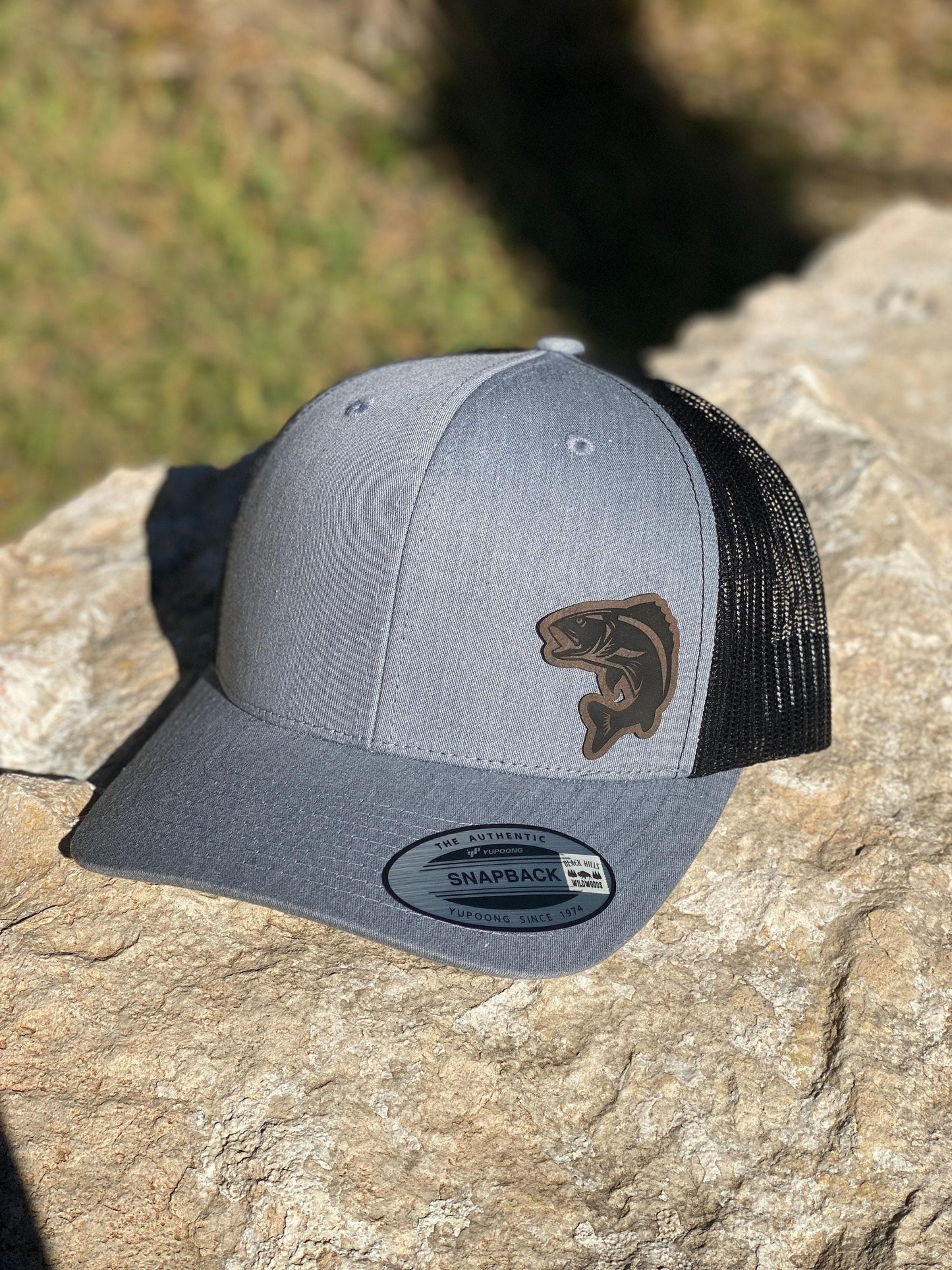 Walleye  Hat – Snapback Trucker Cap – Freshwater Fishing Hat – Engraved  – Fisherman Gift – Lake Life Hat