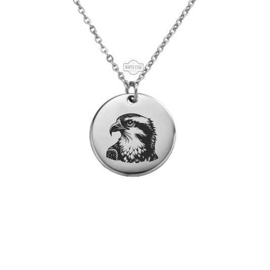 Osprey Necklace or Keychain – Personalized Bird Lover or Wildlife Gift in Gold or Silver, Raptor Charm for Her or Him - Birdwatcher Gift