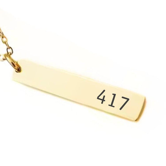 Area Code Bar Necklace or Keychain – Custom Location or ZIP Engraved – Hometown Pride Gift – Gold, Silver, or Stainless Steel