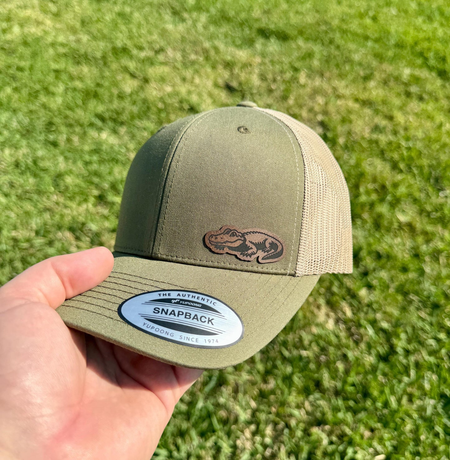 Alligator Hat – Wildlife-Inspired Snapback or Trucker Cap – Southern Style Hat for Nature Lovers, Outdoorsmen, or Gator Fans