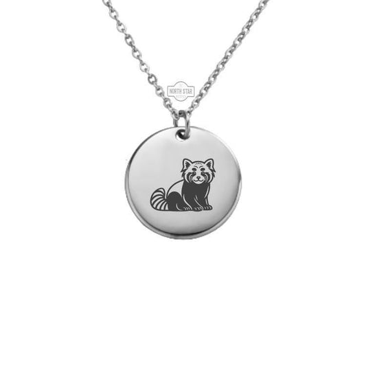 Red Panda Necklace or Keychain – Personalized Wildlife Charm in Gold or Silver, Cute Animal Gift for Her or Him, Nature Lover Jewelry