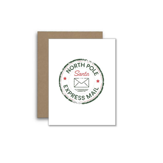 North Pole Express Mail from Santa – Christmas Holiday Card